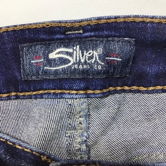 Silver Jeans Suki Skinny Crop Women's Deep Indigo Cropped Jeans - Picture 5 of 11